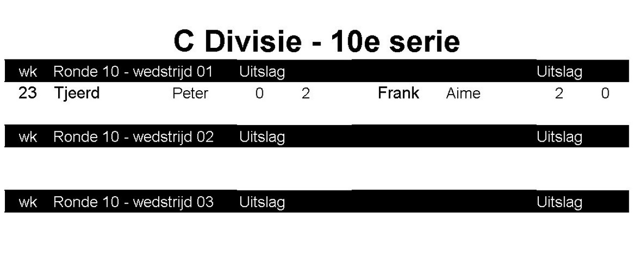 stand wedstrijden